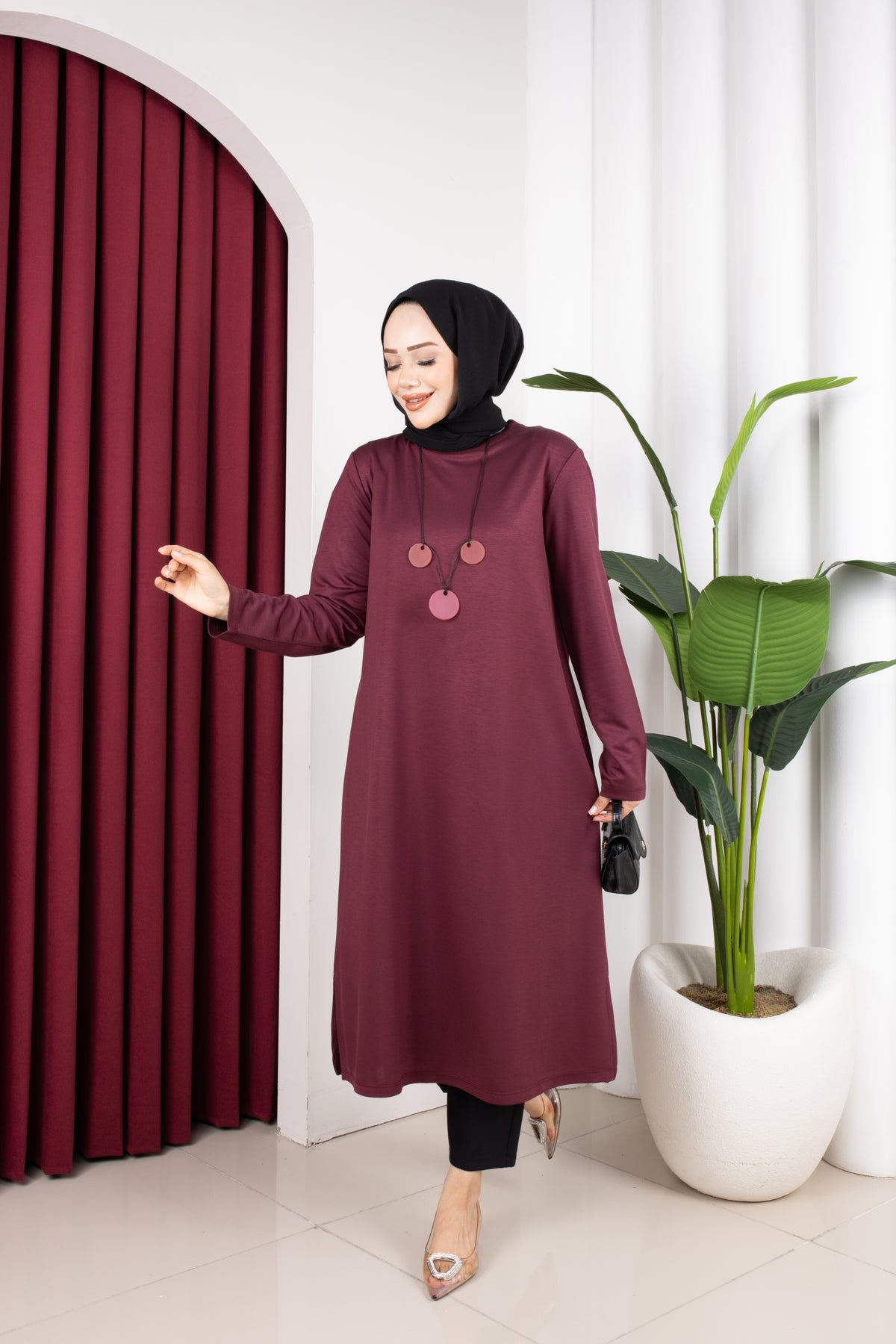 Selen tunik, mürdüm