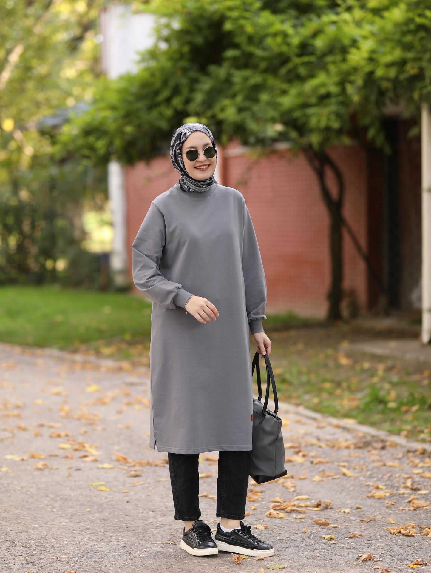 Neva 110 cm sweat tunik, gri