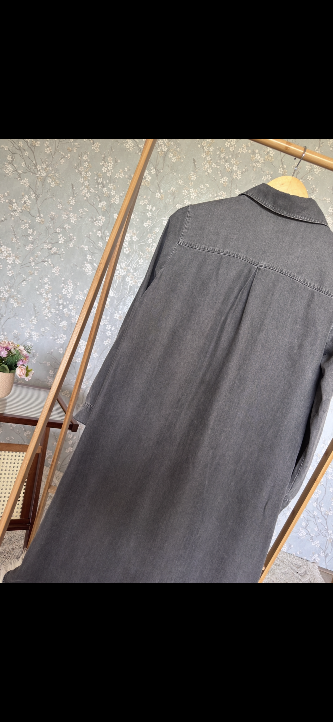 Bahar denim, kap-tunik, gri