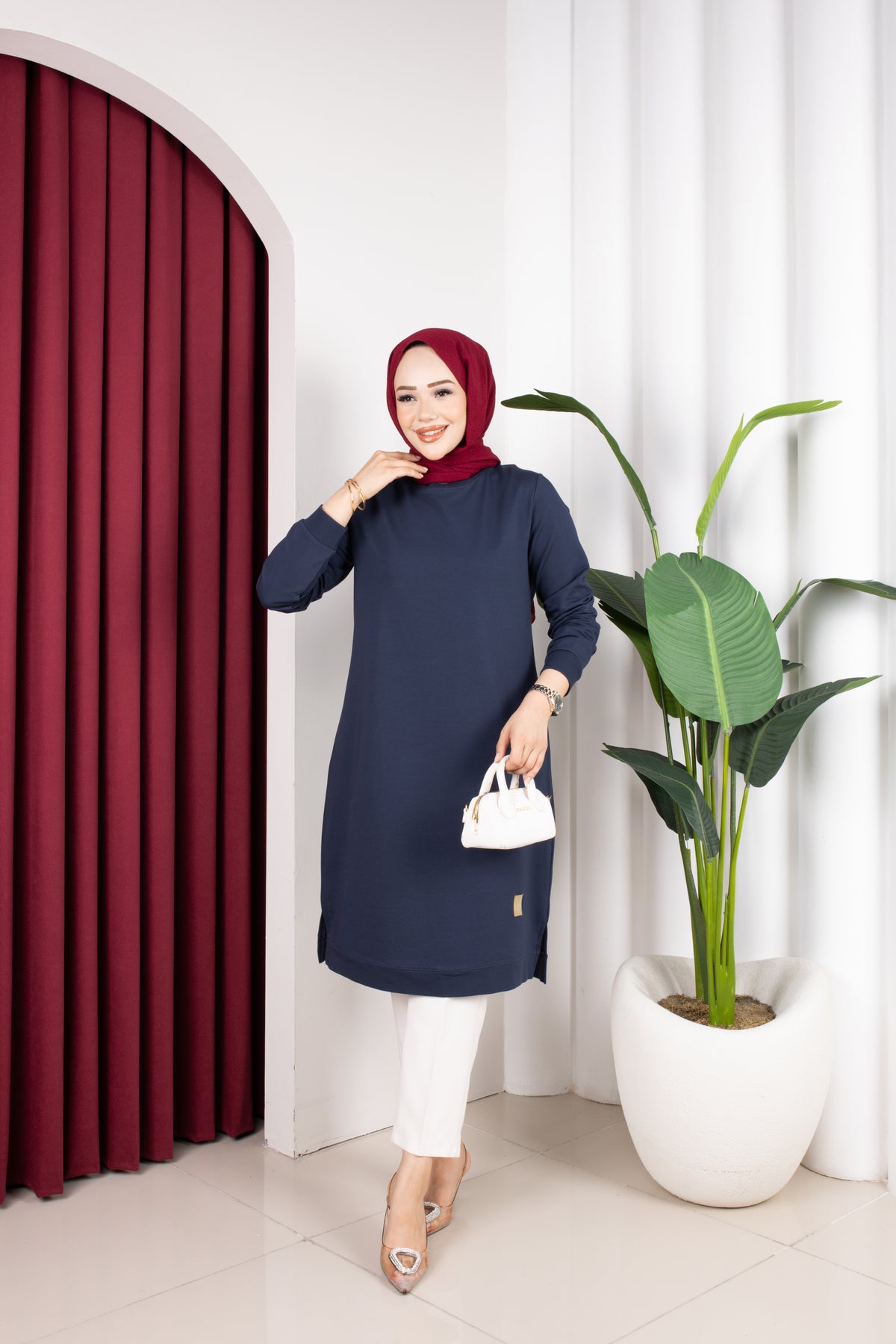 Bade tunik, lacivert