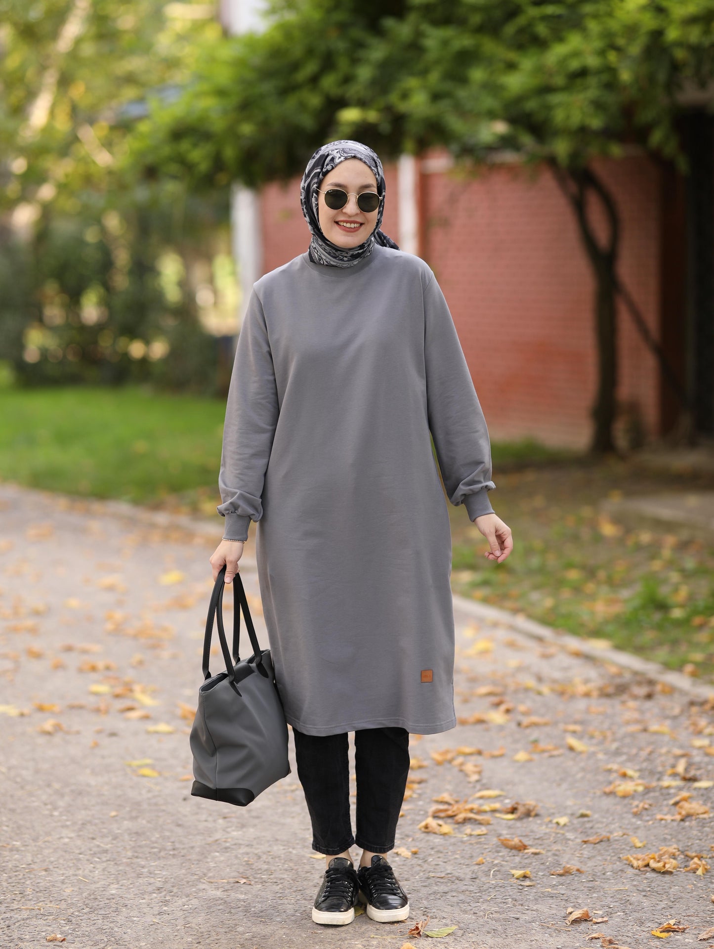 Neva 110 cm sweat tunik, gri