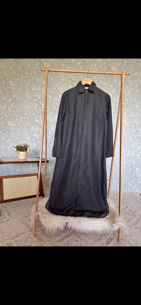 Bahar denim, kap-tunik, koyu gri