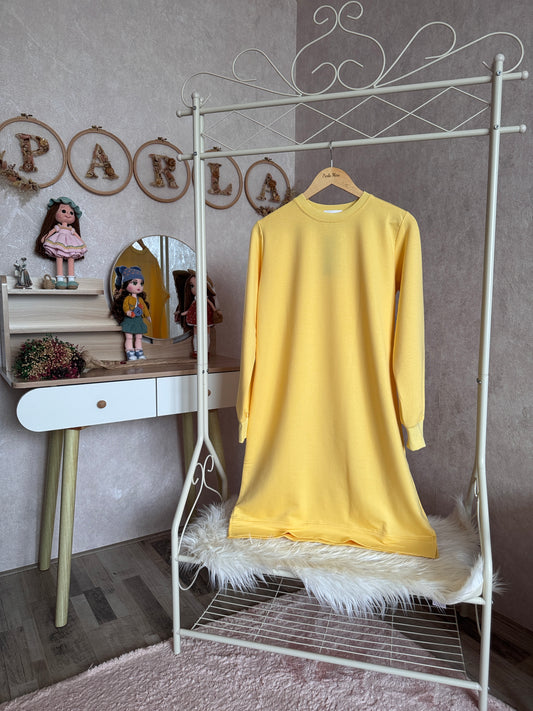 Düz tunik, sarı