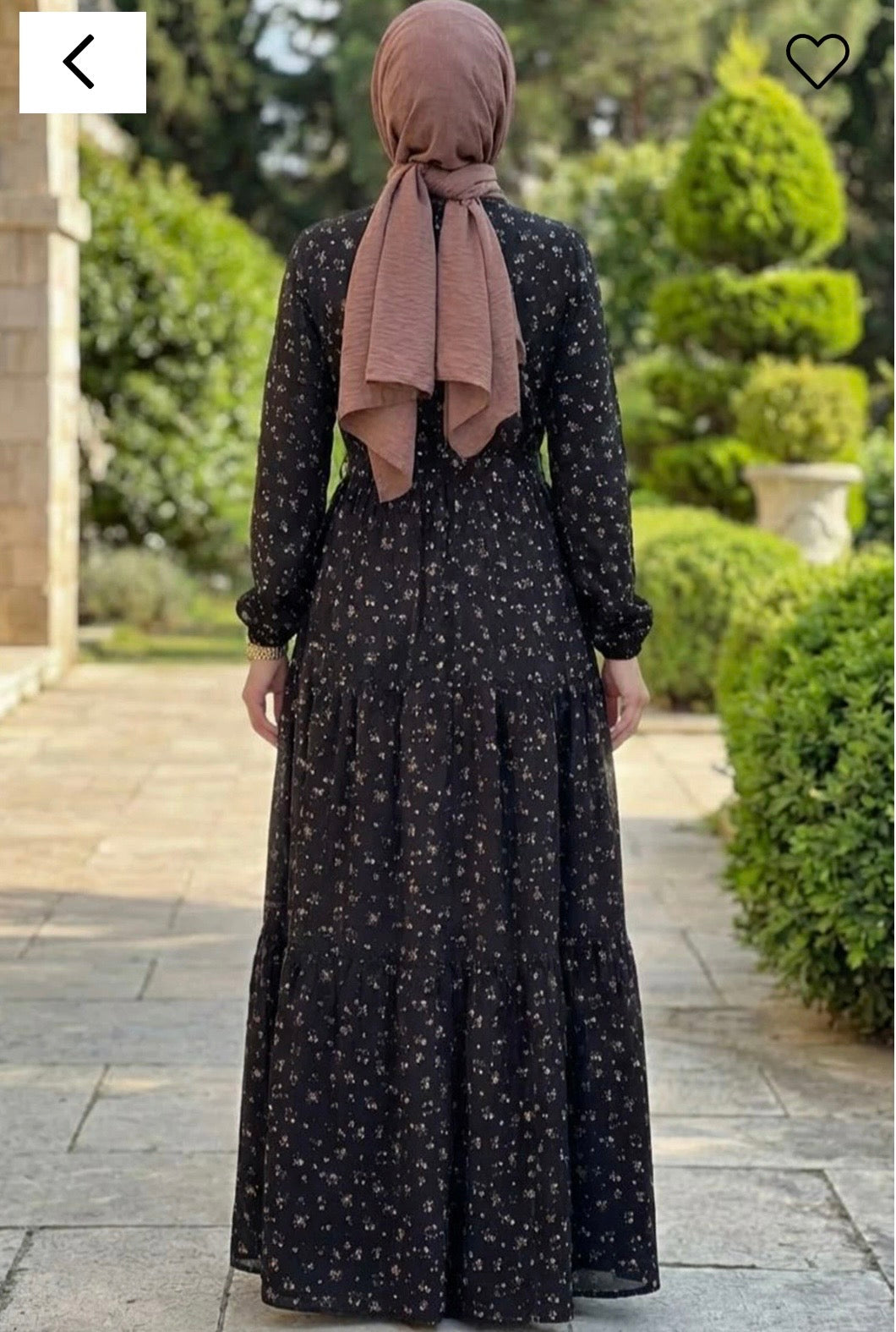 Nergis elbise, siyah