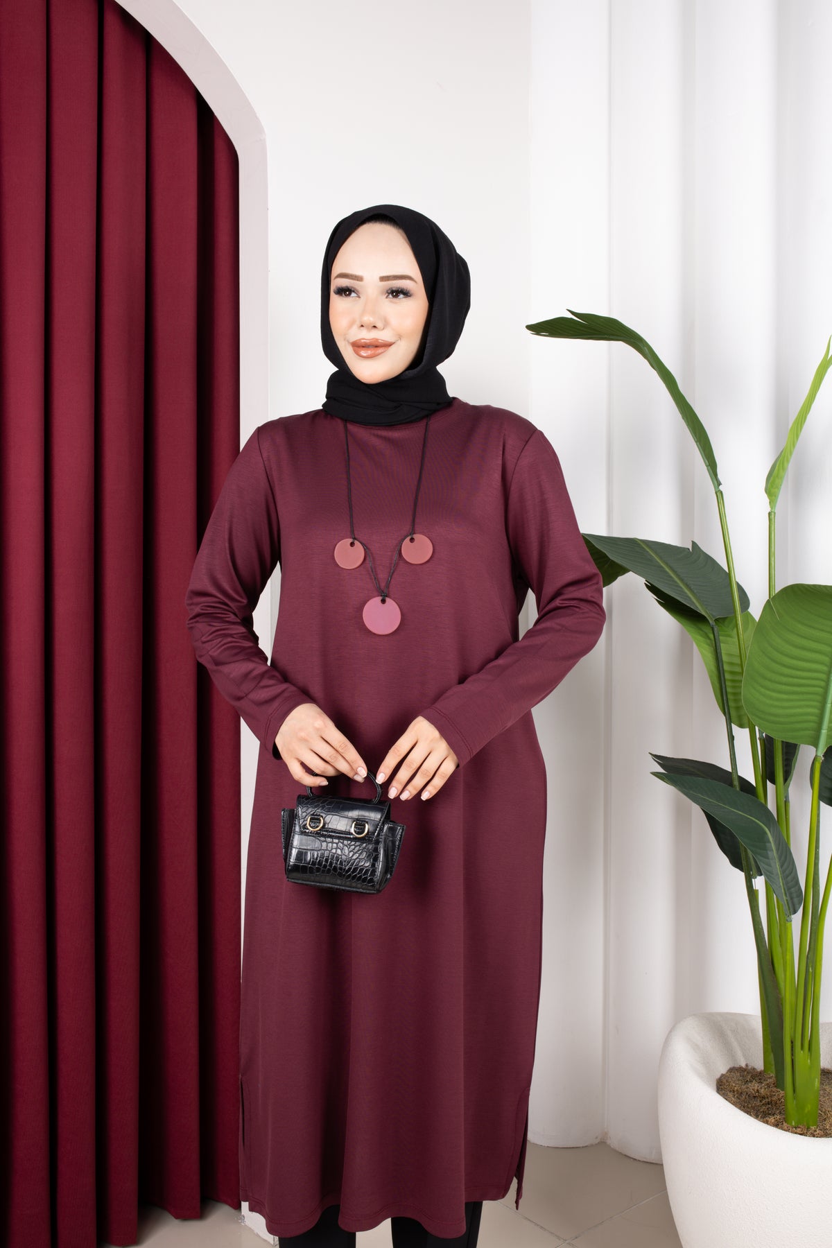Selen tunik, mürdüm
