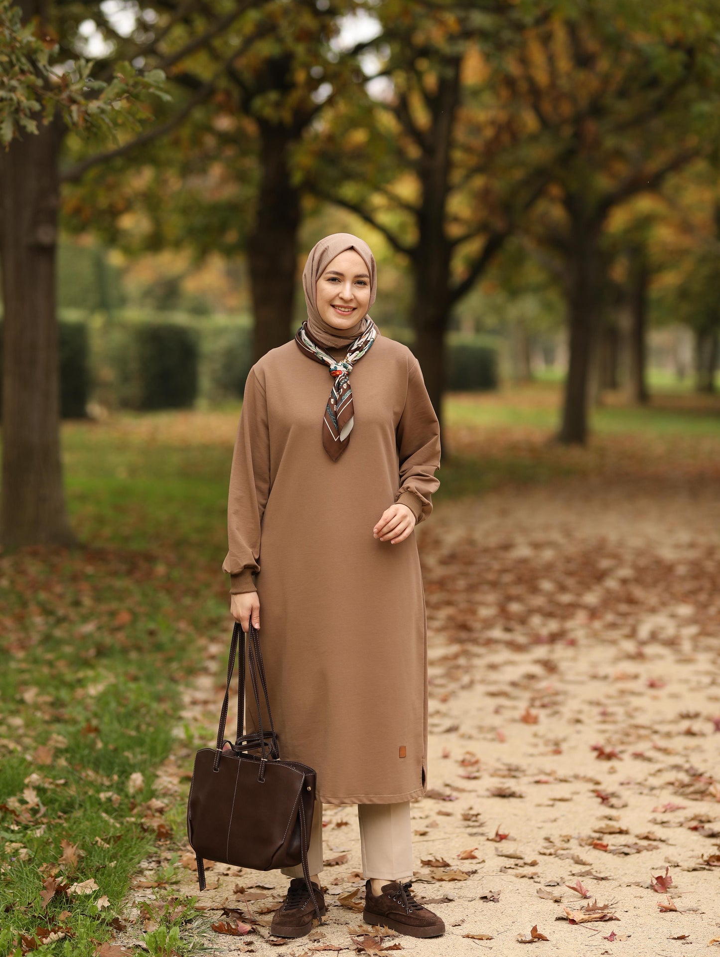 Nevada 120 cm sweat tunik, Camel