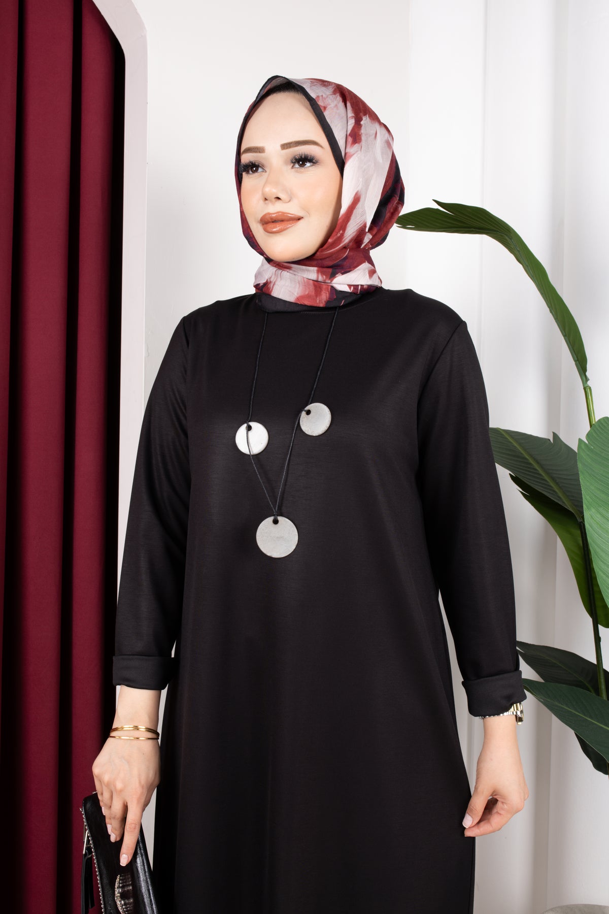 Selen tunik, siyah