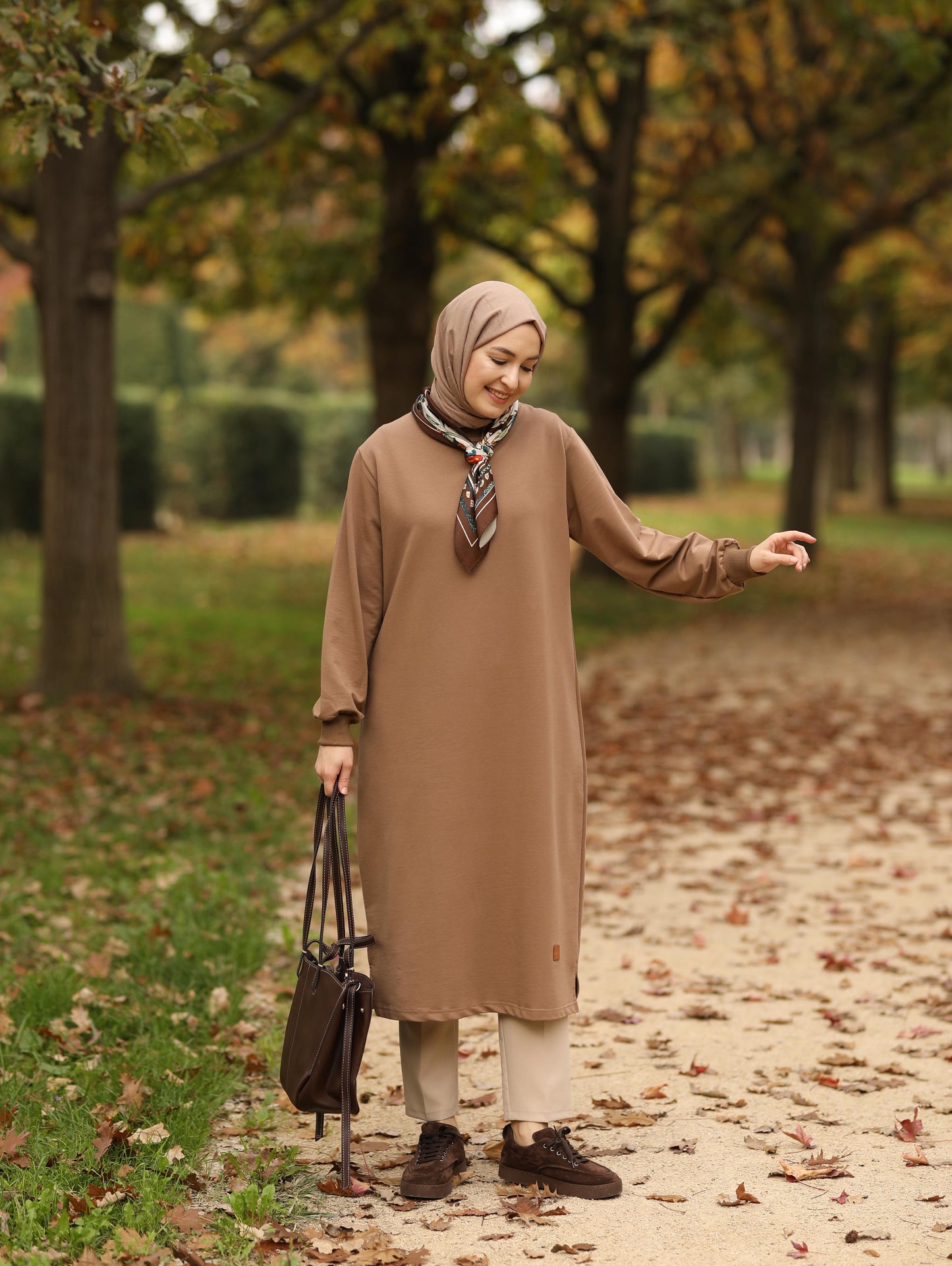 Nevada 120 cm sweat tunik, Camel