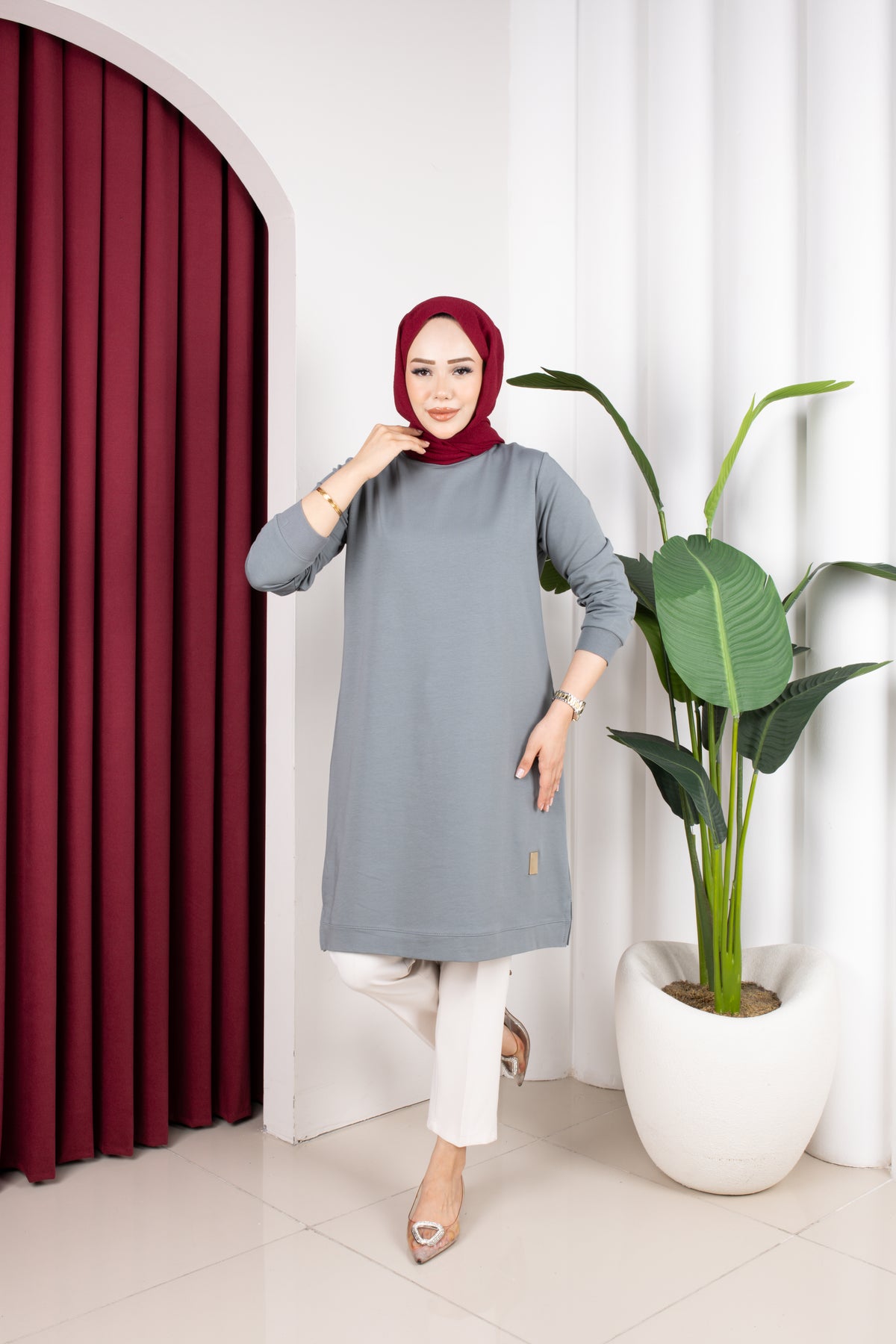Bade tunik, yeşil