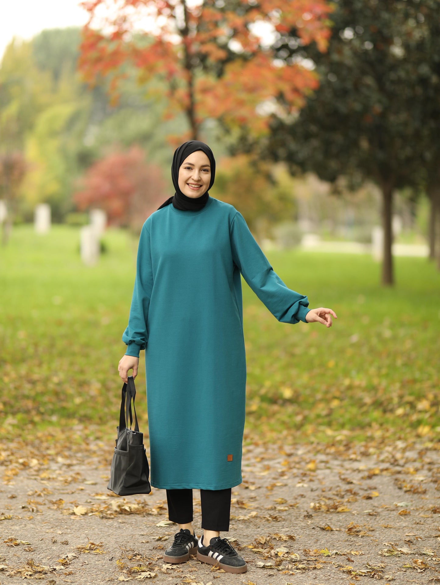 Nevada 120 cm sweat tunik, petrol