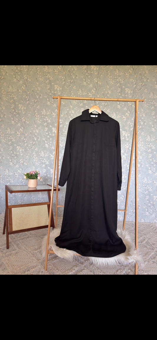Bahar denim, kap-tunik, siyah