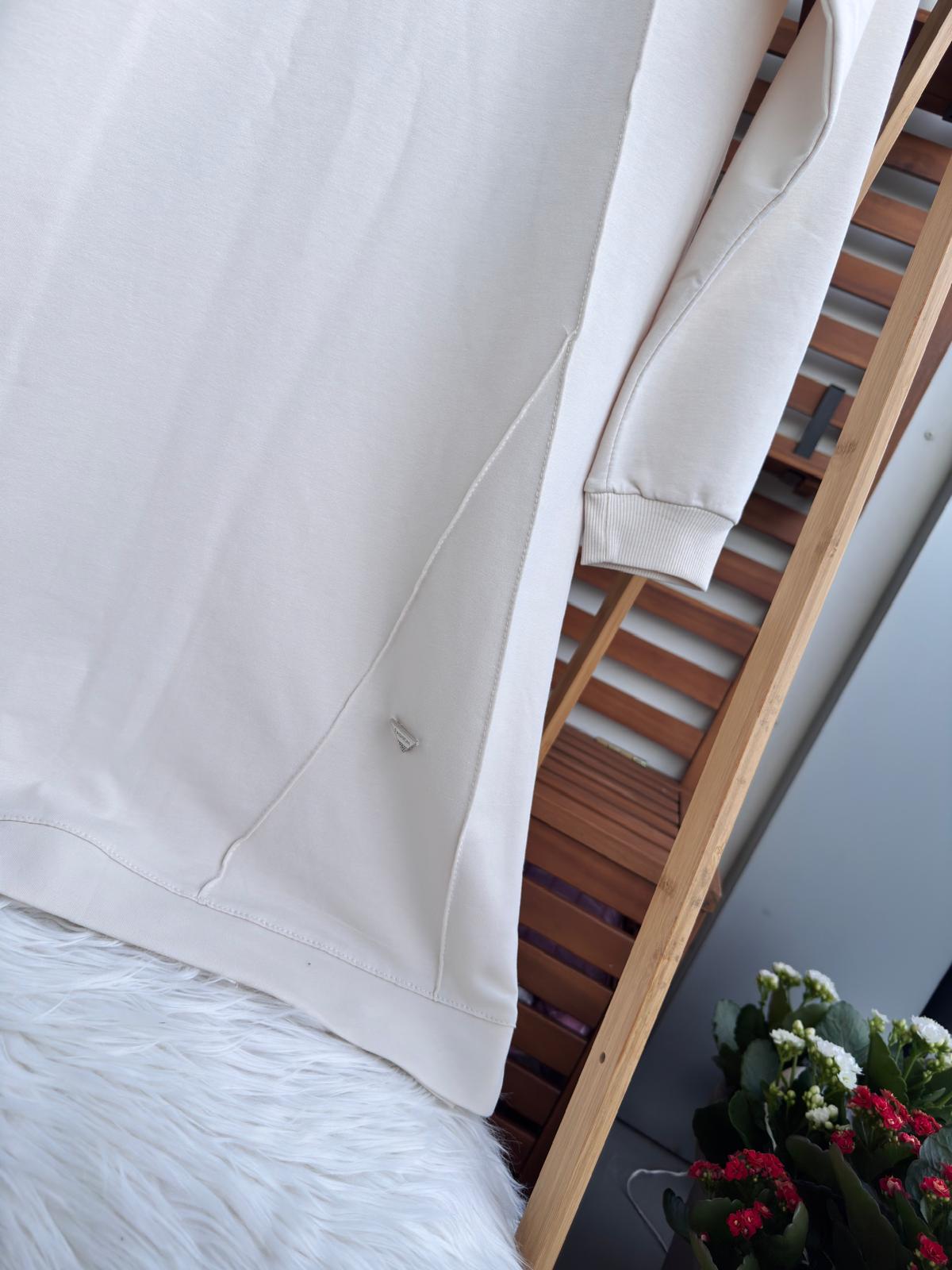 Defne tunik, krem